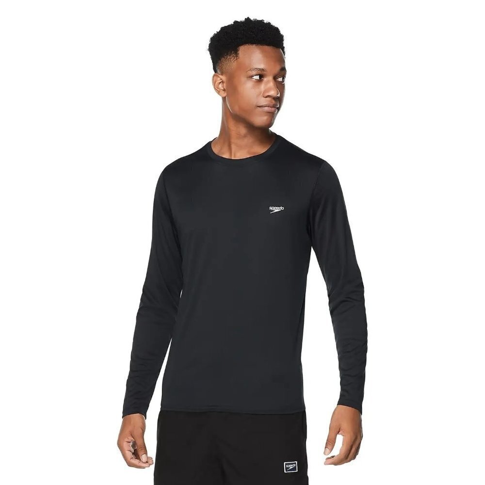 NWT Speedo Mans Long sleeve SPF quick dry top Size L